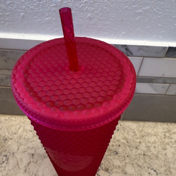 Starbucks  2023 Ruby Pink Studded Tumbler 24oz cup - Picture 4 of 7